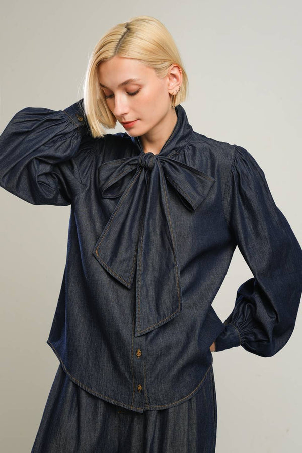 there-in-my-mind-chambray-top Flying Tomato-Sophia's StyleTOPS-1